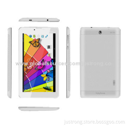 3G Tablet PCs, 7-inch Quad-core/1GB RAM/8GB ROM/GPS/Bluetooth/FM/1024x600P Resolution/Twol cameras